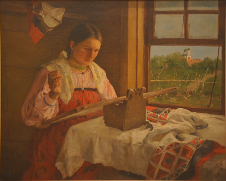 PeasantGirlwithEmbroiderybyFilippMalyavin